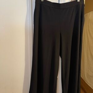 Dennis Basso Black Wide Leg Pants
